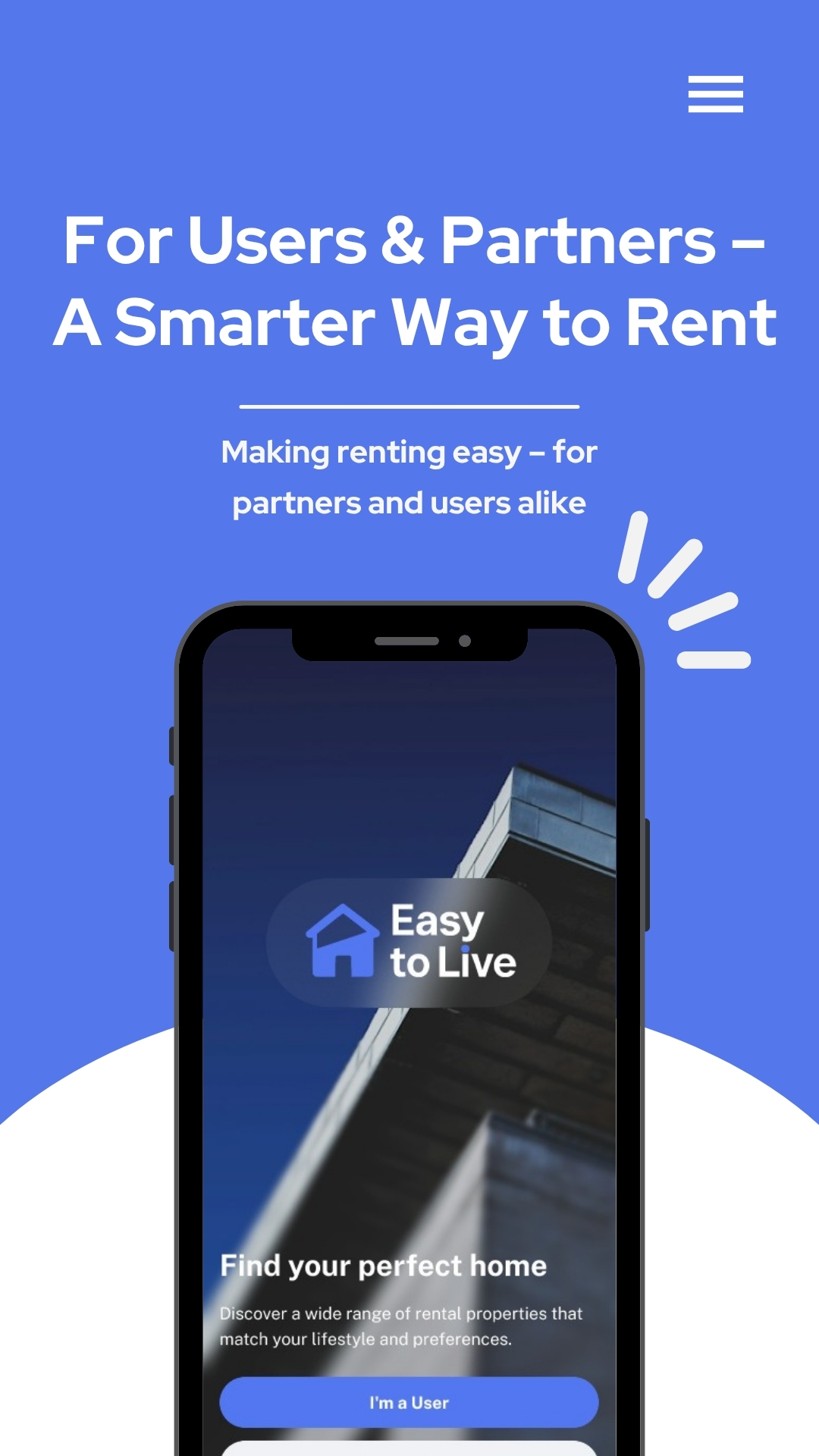 Hero Illustration - Easy to Live App